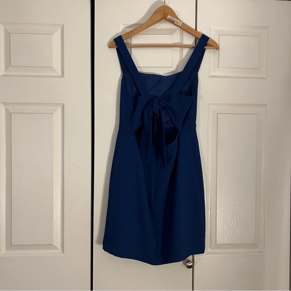 Aritzia Wilfred Aperature Tie-Back dress (color cobalt blue) (size 10) - Picture 2 of 6